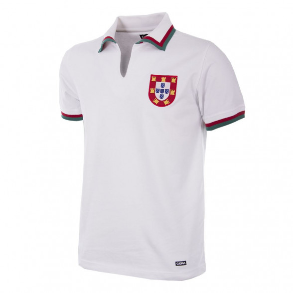 Maillot rétro Portugal 1972 | Blanc