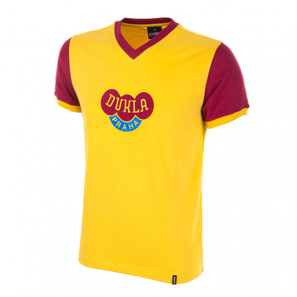 Maillot rétro Dukla Prague jaune