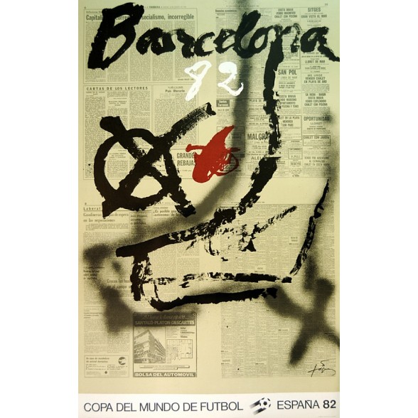 Cartel Oficial de Barcelona - Chut de Tapiés